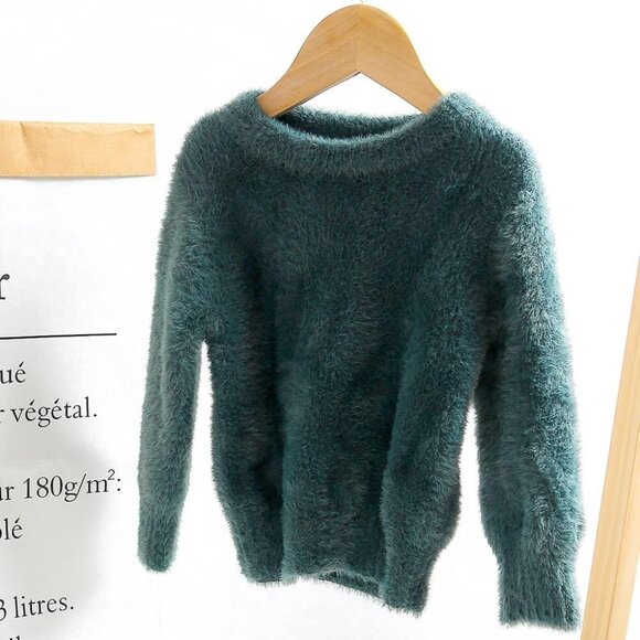 Stylish Ribbed Knit Baby Sweater - Perfect Turtleneck for Holiday Season 6M-4T - Picture 4 of 6